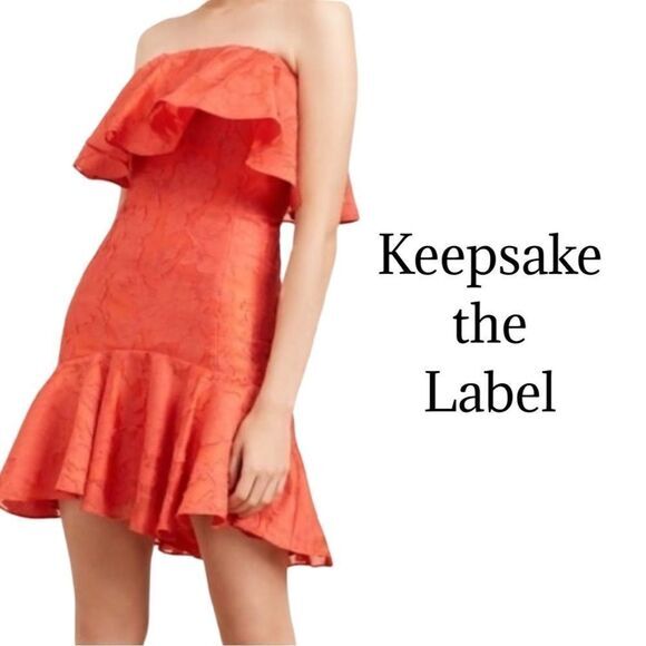 KEEPSAKE the Label Dresses & Skirts - KEEPSAKE RADAR MINI DRESS IN POP RED Sz S EUC